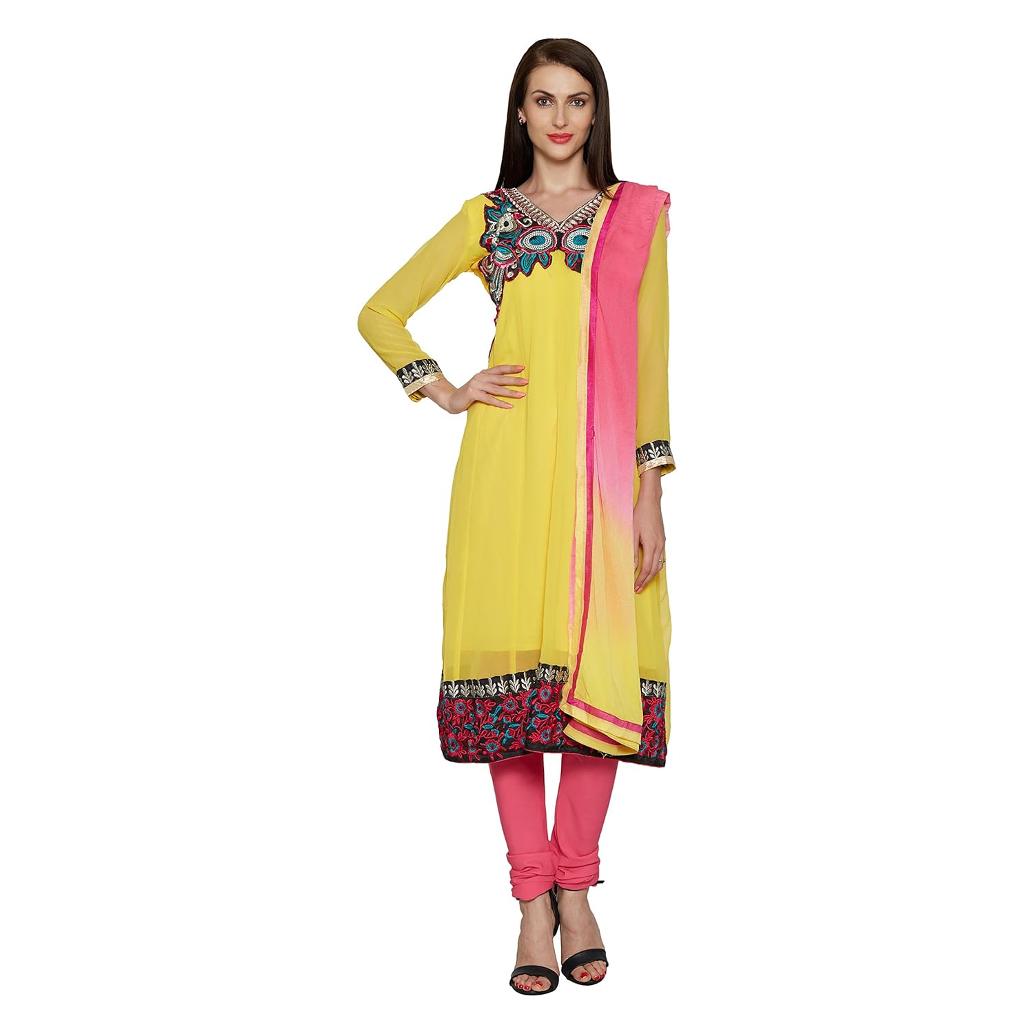 florence women's georgette salwar suit dupatta material (sb-3339)
