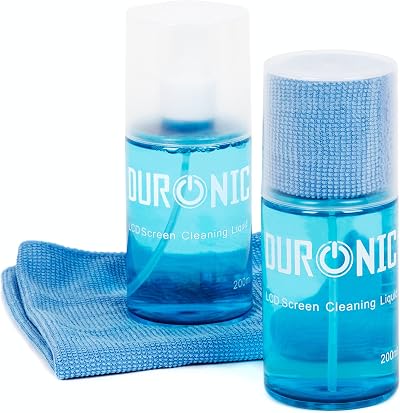Duronic SCK102 Screen Cleaning Spray 400ml Kit with Microfibre Cloth