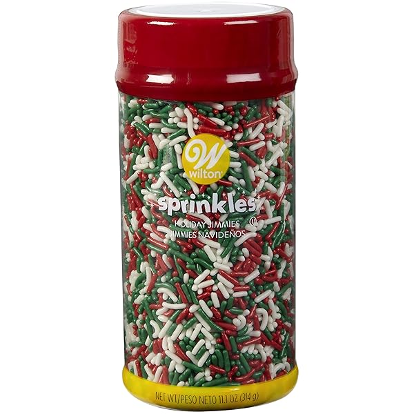 WILTON HOLIDAY SPRINKLES JIMMIES MIX, 11.1 OZ.,ASSORTED