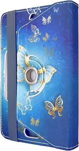 Mobile Stuff 10" 10.1" Tablet Case Folio Leather Stand 360 Rotary w/ Stylus view 3