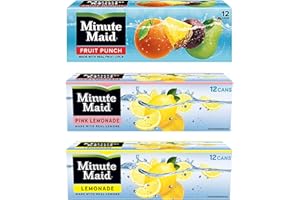 Minute Maid 12 oz Can Bundle 36 Pack - Fruit Punch, Pink Lemonade, and Lemonade Bundle by Louisiana Pantry