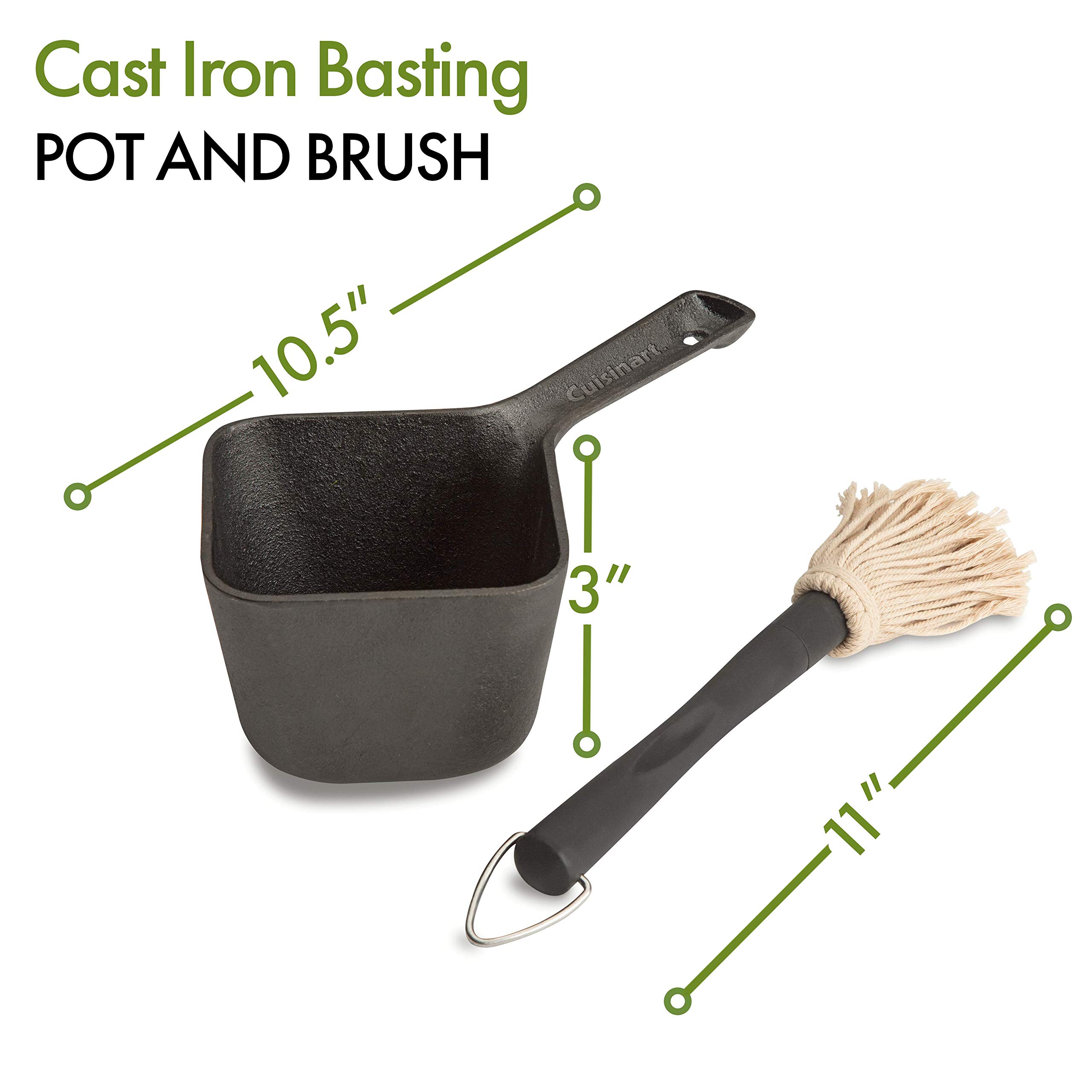 Cuisinart CBP-300 Cast Iron Basting Pot and Brush