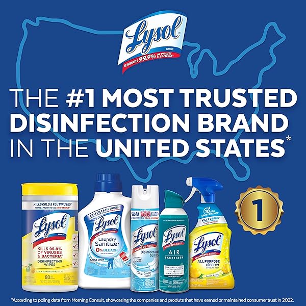 LYSOL PRO ALL-PURPOSE CLEANER, ADVANCED DEEP CLEANING SANITIZING AND DISINFECTING SPRAY, FOR COMMERCIAL USE, USE TO CLEAN AND DEODORIZE, LEMON BREEZE SCENT, 32OZ (PACK OF 1)
