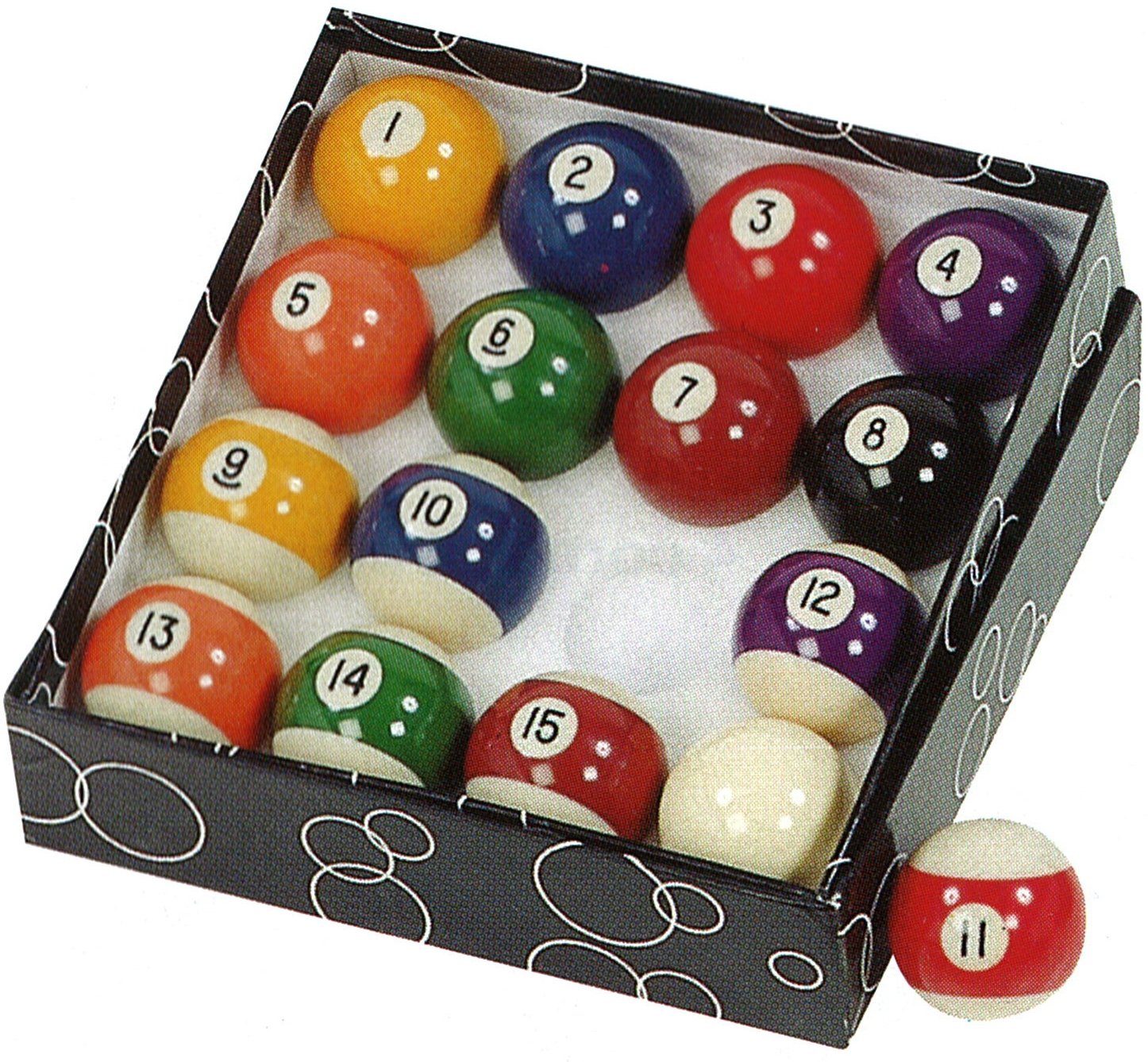 Gamesson Pool Balls for 5 Inch Tables - Multicoloured