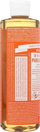 Dr. Bronner's 18-in-1 Pure Castile Soap Organic Oils 473ml Recycled Bottle view 4