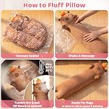 Mewaii 20in Long Capybara Plush Body Pillow Soft Squishy Cute Gift view 5