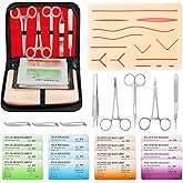 Suture Practice Kit - Complete Suturing Kit with Suture Training Pad, Threads &amp; Tools, Educational Use Only