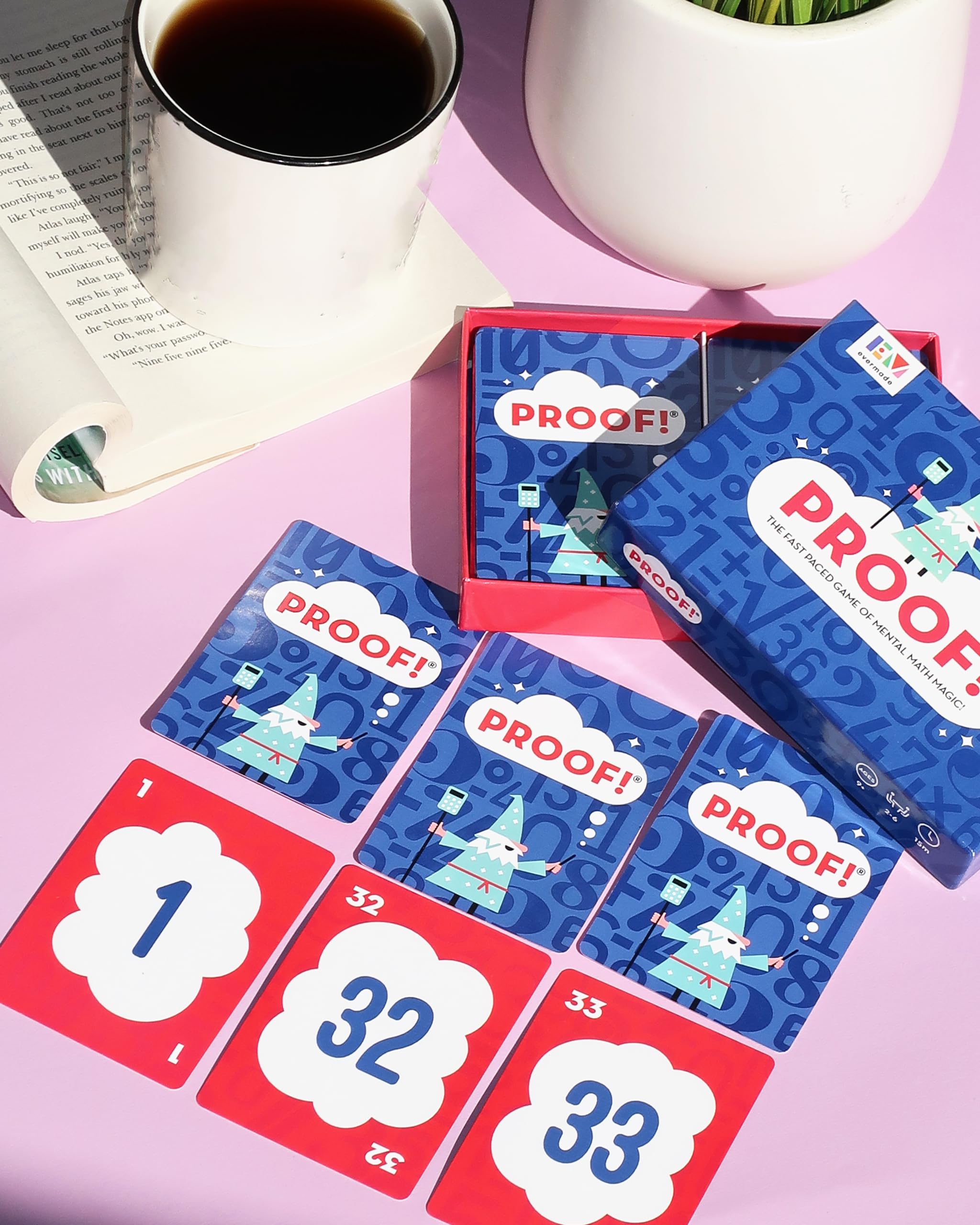 Proof! Math Game - Fast Paced Mental Math Magic - Teachers' Choice Award Winning Educational Game, Ages 9+