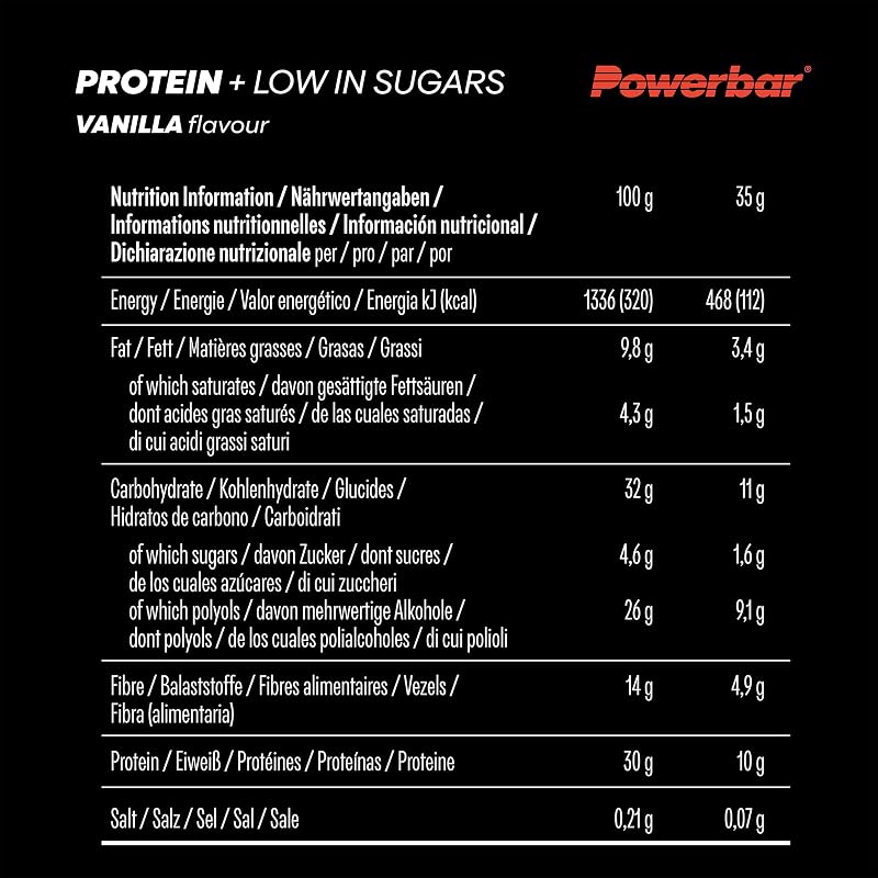 - Protein Plus - Baixo Açúcar - Brownie de Chocolate - 30x35g - Barra com apenas 107 Kcal - Barra fitness com fibra
