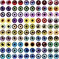 100PCS Assorted Dragon Eyes Glass Cabochon for Clay Doll Making Sculptures Props Craft DIY Findings Jewelry Making