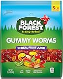 Black Forest Gummy Worms Candy, 5-Pound Bulk Bag
