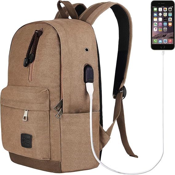 Doingbag Backpack with USB Charging Port Laptop Backpack