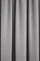 Fusion Silver Pencil Pleat Curtains 2 Panels 168x229cm 100% Cotton Thermal view 4