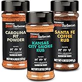 Steven Raichlen's Planet Barbecue Gourmet BBQ Rubs & Spices Gift Set 3 Pack- Grill Seasonings with USA Influenced Flavors- Great Grilling Gift for Men