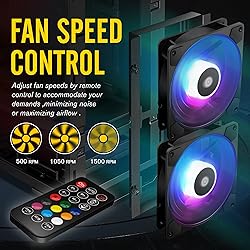 EZDIY-FAB Cube Fan Pro RGB Case Fan 120mm with Fan