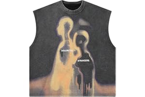 SOLY HUX Men's Graphic Tank Top Oversized Crew Neck Sleeveless Loose Fit Vintage Summer Tops Shirts