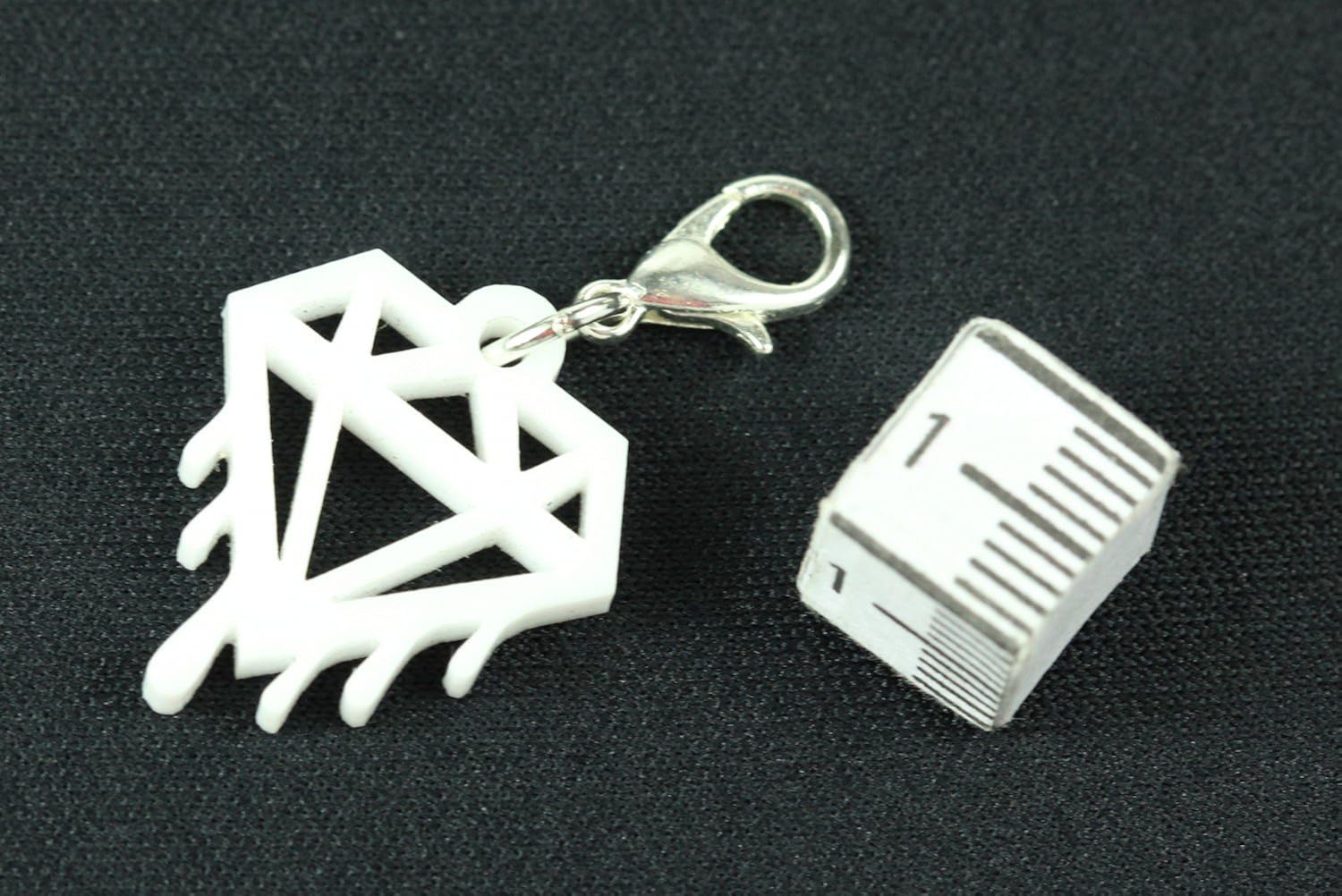 Miniblings Diamond Melts Charm Pendant For Bracelet Wristlet Bling Acrylic, Silver, 0mm - Image 3