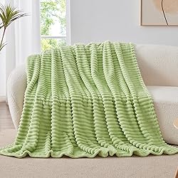 BEDELITE Sage Green Throw Blanket for Couch