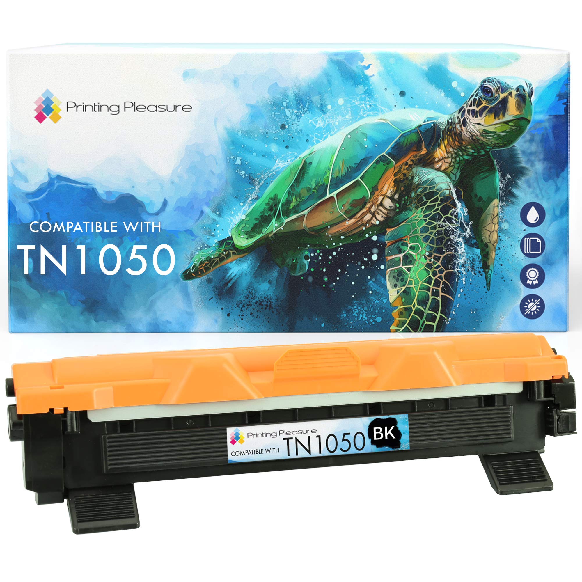 Printing Pleasure TN1050 Toner Cartridge compatible for TN-1050 Brother HL-1110 HL-1112 DCP-1510 DCP-1512 DCP-1610W DCP-1612W HL-1210W HL-1212W MFC-1810 MFC-1910W