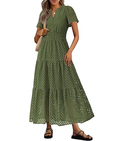Women's Casual Loose Split Wrinkle-Free Maxi Dress Summer Crew Neck Long  Maxi Beach Dress with Pockets (Dark Gray,XL) : Amazon.ca: Clothing, Shoes &  Accessories