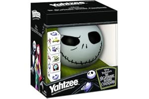 USAOPOLY Disney Yahtzee The Nightmare Before Christmas Dice Game | Collectible Jack Skellington Toy | Family Dice Game & Travel Games