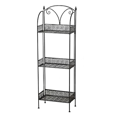 Farmers Favorite 3-Tier Slim Plant Stand, Powder Coated Black