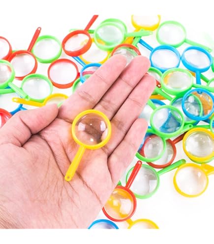 10-Pack Magnifying Glass Set With Lanyards - 10X & 5X Dual Lens Handheld Magnifiers For Reading & Exploration