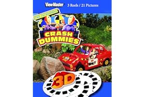 3DSTEREO VIEWMASTER Crash Dummies - Classic ViewMaster - 3 Reels on Card