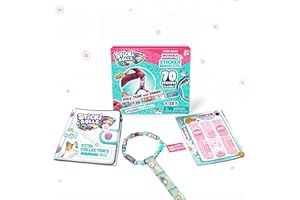 SKY CASTLE STICKI Rolls Sticki Bands - The Original Wearable Shareable Sticker Bracelet | Includes 70 Mini Stickers | 2 Mystery Reveal Sticki Rolls | Over 1000 Sticker Designs to Collect! (Series 1 Turquoise)