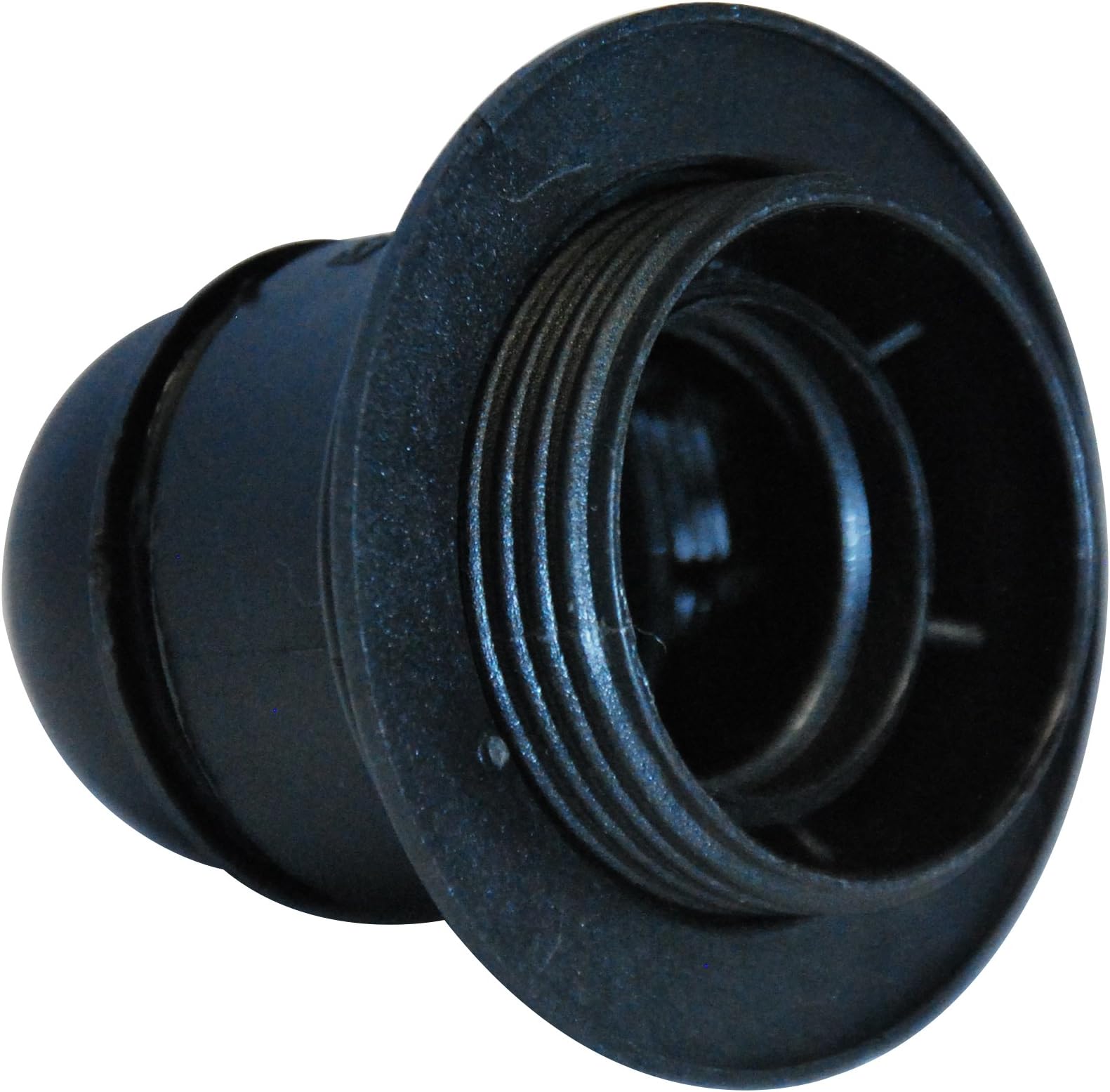 Electraline 71130 Threaded E27 Socket with Ring