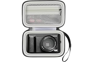 GRAPSA Digital Camera Case Compatible with TEBNGIHNM for Duluvulu for Oiadek for zheozeig for Zostuic for Toiauaha 4K Vlogging Camera. Storage Holder Bag for Canon PowerShot Camera (Box Only) - Grey Inner