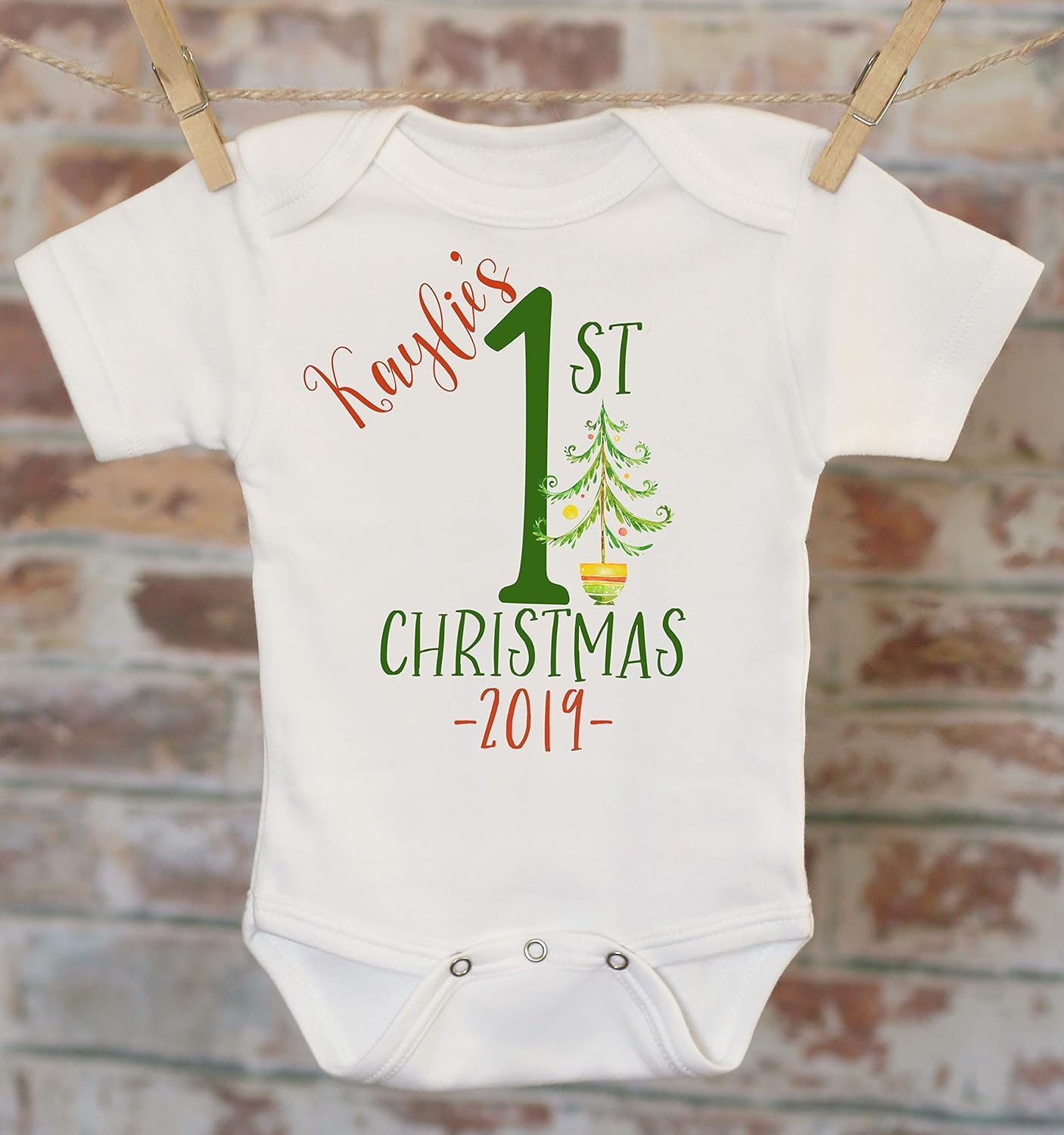 baby's 1st christmas onesie
