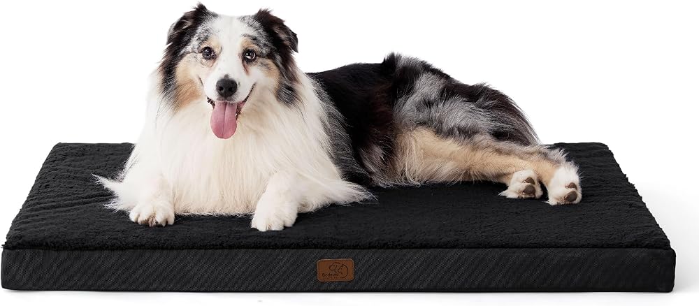 Bedsure Extra Large Dog Bed Orthopedic Pillow 104x74x9cm Black