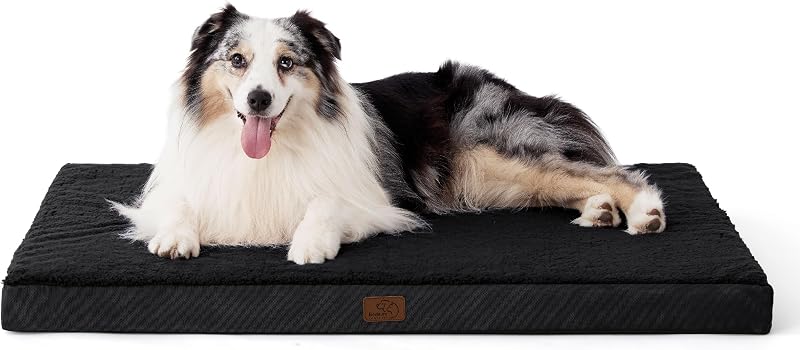 Bedsure Extra Large Dog Bed Orthopedic Pillow 104x74x9cm Black