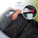 SAIL 3 Season Sleeping Bag Kids Adults Extra Wide 220x75cm 1.3kg view 6