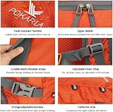 Pokarla 40L Foldable Rucksack Travel Hiking Daypack Orange Lightweight view 5