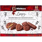 Walker's Shortbread Assorted Chocolate Shortbread, Luxury Holiday Treat, 8.1 Oz Box