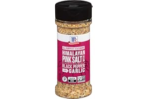 McCormick Himalayan Pink Salt with Black Pepper and Garlic All Purpose Seasoning, 6.5 oz