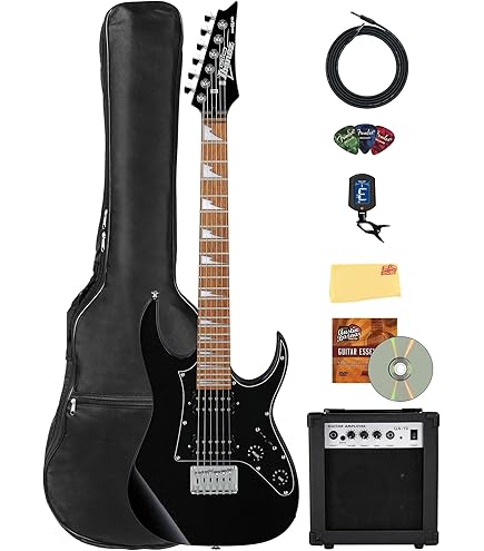 Amazon.com: Ibanez GRX20Z RG Gio Electric Guitar - Black Night