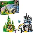 LEGO Wicked Emerald City & Kiamo Ko Castle Building Toy - Elphaba & Glinda Toy Figures, 2 Buildable Playsets, & Flying Monkey