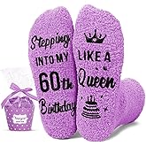 HAPPYPOP Birthday Gifts Socks for Women - 40 60 70 Birthday Gifts Socks in Purple