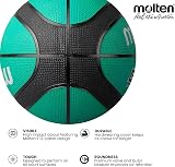 Molten GR Premium Rubber Basketball Size 7 Green Black Indoor Outdoor view 3