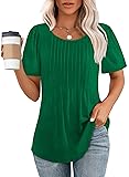 Plus Size Tops for Women 3XL Puffy Sleeve Round