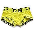 D.M Men's Underwear Trunks Briefs Cotton Fashion Low Rise Comfortable Underpants
