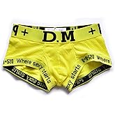 D.M Men's Underwear Trunks Briefs Cotton Fashion Low Rise Comfortable Underpants