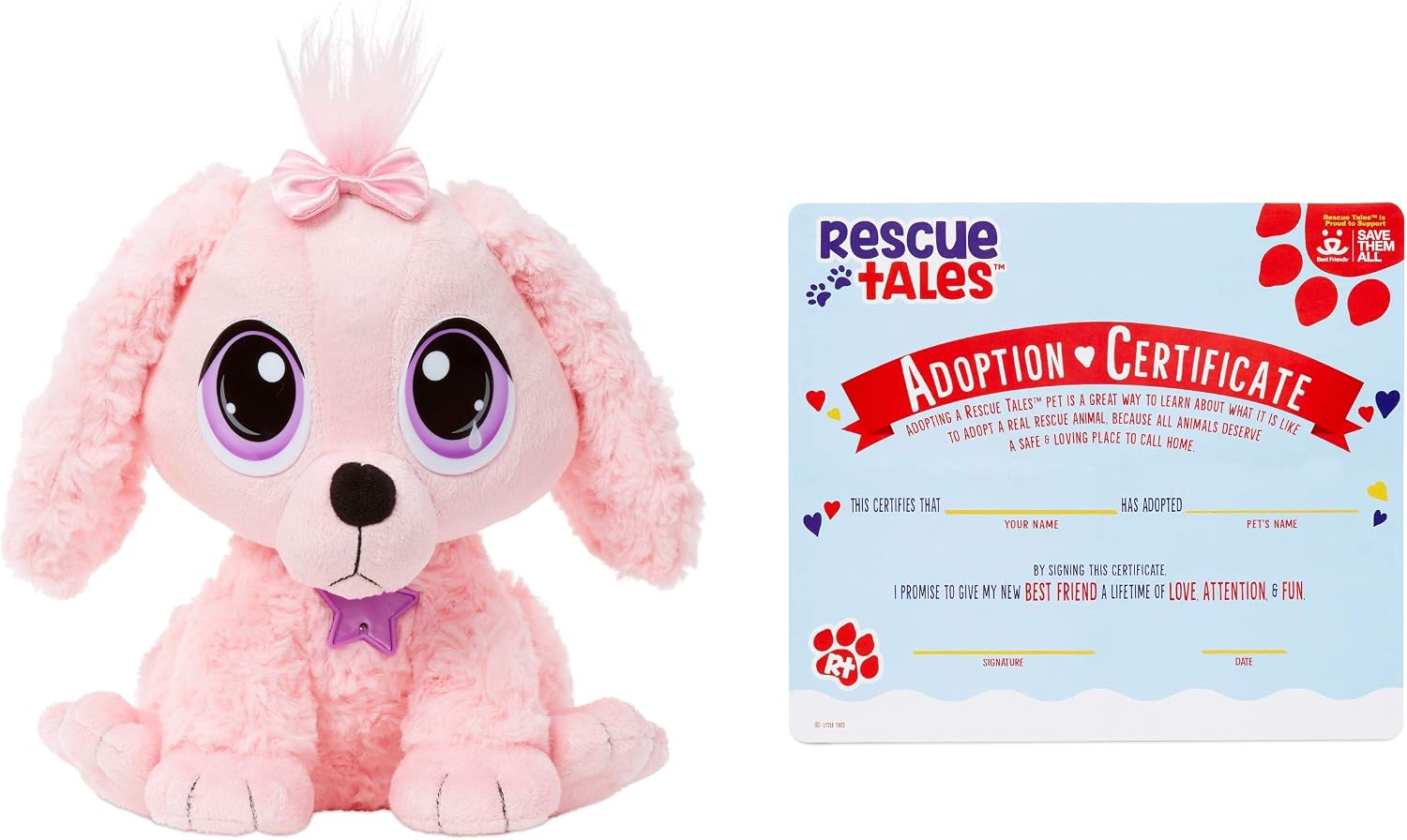 little tikes Rescue Tales Adoptable Pet Pink Poodle, Interactive, Cuddly, Plush, Pet Toy with Motion & Sounds - Image 3