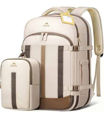 ZOMFELT Travel Backpack for Women Men, 18 x 14 x 8 inch Carry on Backpack