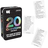 20 Questions Travel Card Game Tin for Teens &amp; Adults, Ages 12+ | 20 Questions Travel Card Game Tin, Classic Guessing Game for Family Game Night, Portable Road Trip Game, Ages 12+