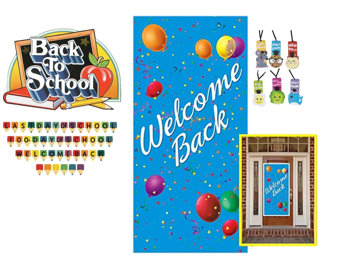 Classroom Decorations Welcome Back To School Set Banner Door