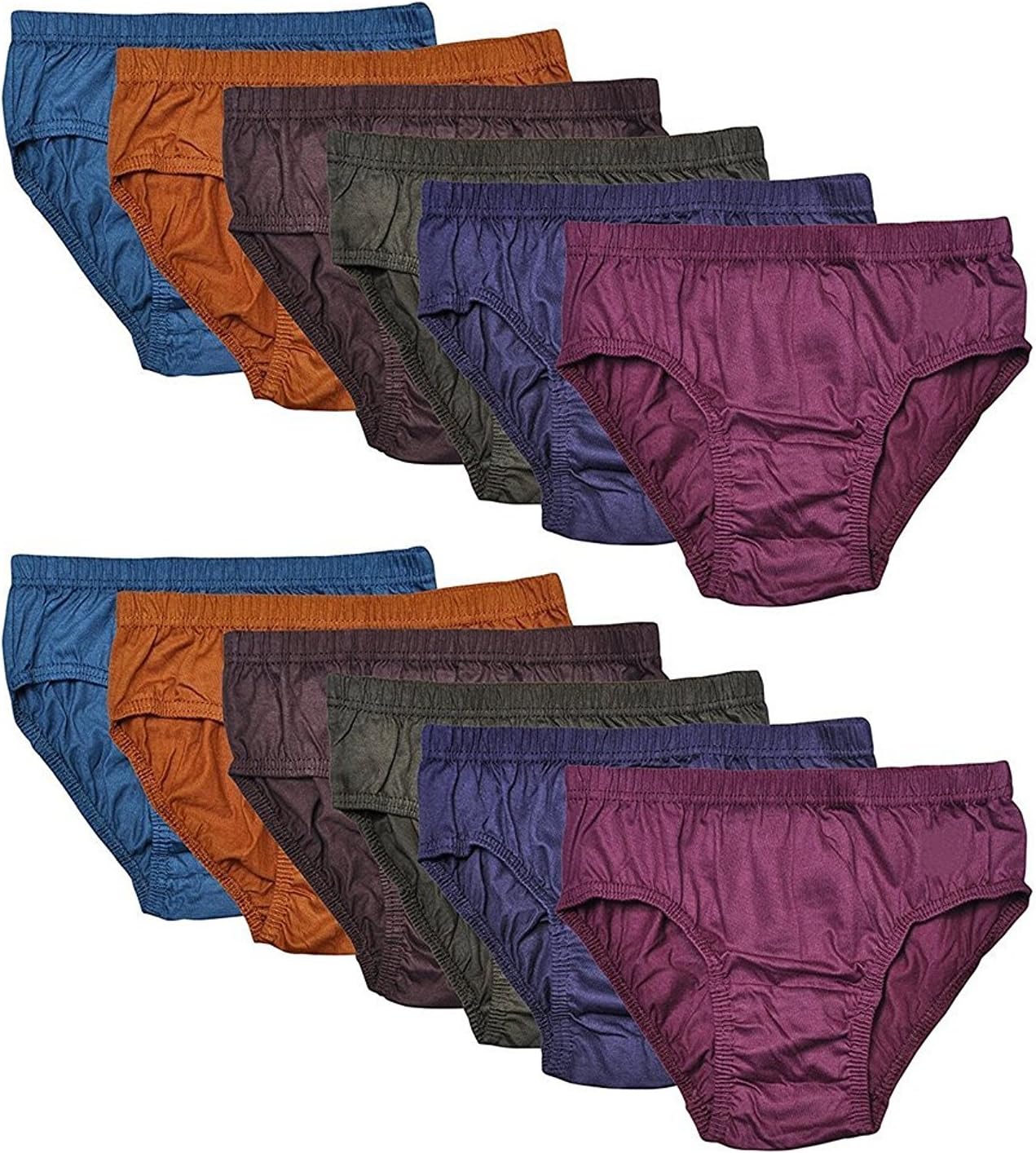 Helina Delux Women's Cotton Hipsters (Pack of 10) (sd_Multicolored_Small)